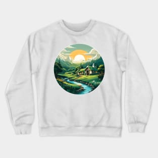 A Hobbit Hole House Crewneck Sweatshirt